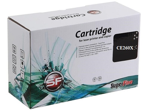 

Картридж SuperFine SF-CE260X для HP CE260X CLJ CP4025/4525 Black SuperFine, SF-CE260X