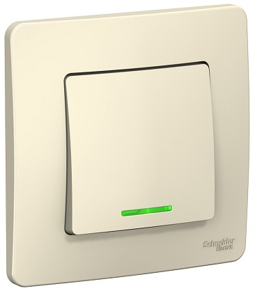 Изображение товара Выключатель Systeme Electric Blanca с LED подсветкой