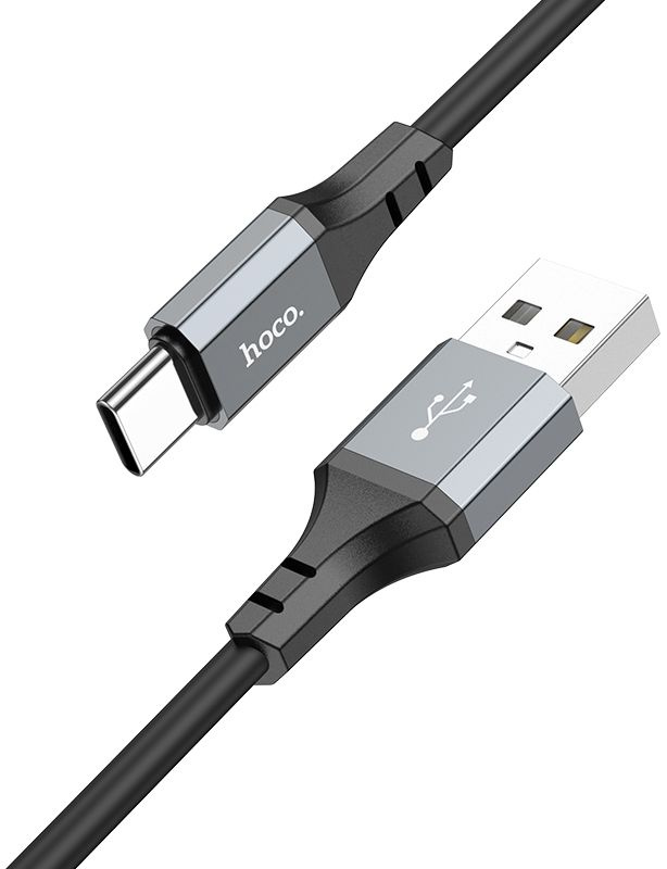 

Кабель интерфейсный Hoco X86 TYPE-C USB (m)-USB Type-C (m) 1м черный коробка (2002053), X86 TYPE-C