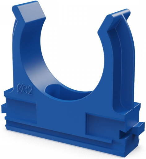 Изображение товара Клипса для крепления труб PR13.0117 для ПВХ и гофрированных труб 32 мм