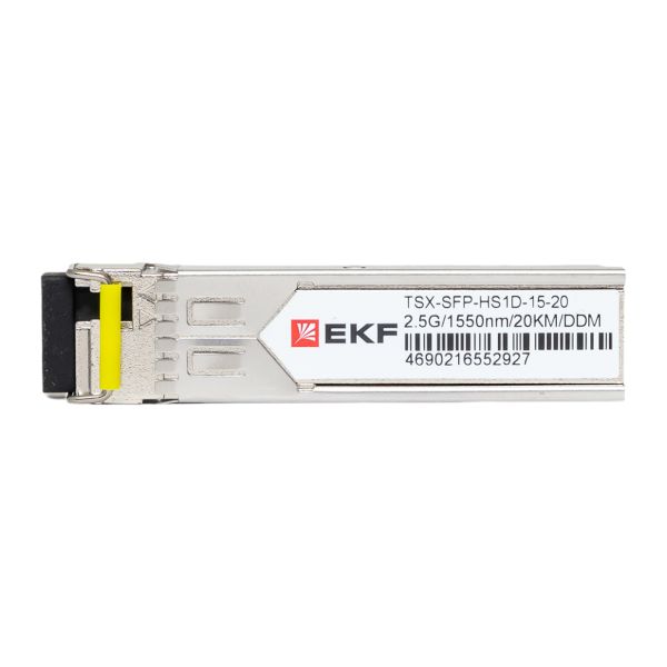

Модуль SFP EKF TSX-SFP-HS1D-15-20 2,5 Гбит одинарное одномодовое оптоволокно Tx1550нм/Rx1310нм 20км TSX, TSX-SFP-HS1D-15-20