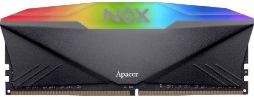

Модуль памяти DDR4 8GB Apacer AH4U08G32C28YNBAA-1 NOX RGB PC4-25600 3200MHz CL16 1.35V, AH4U08G32C28YNBAA-1