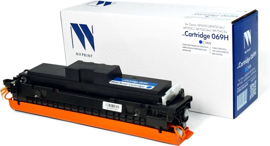 

Картридж NVP NV-069HC Cyan для Canon iSENSYS LBP673Cdw/MF750C/MF752Cdw/MF754Cdw (5500k), NV-069HC