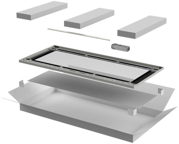 Изображение товара Стеклянная дверь ITK LN35-42U8X-DR для 19 шкафа серии LINEA N