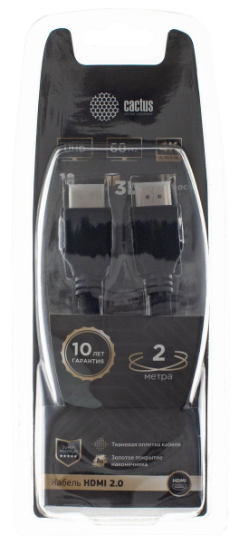 фото Кабель аудио-видео  Cactus CS-HDMI.2-2 в Уфе