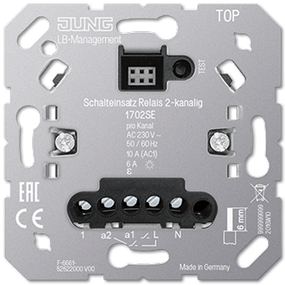 

Вставка Jung 1702SE релейная 2 канала, 1702SE