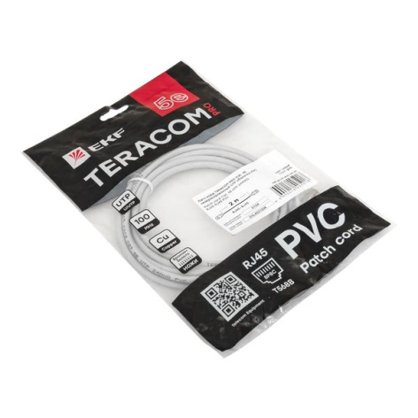 фото Кабель патч-корд  EKF TRP-5EUTP-PVC-2M-GY в Уфе
