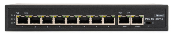 фото Коммутатор  Бастион SKAT PoE-8E-2G v.2 в Екатеринбурге