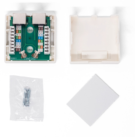 фото Компьютерная розетка настенная Filum FL-NA-SOCKET5E-4 в Екатеринбурге