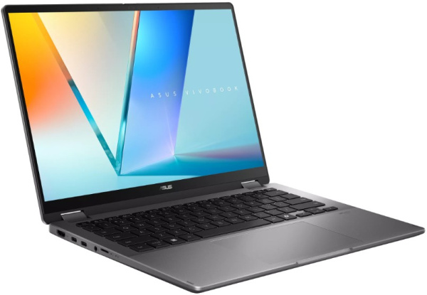 фото Ноутбук ASUS VivoBook TP3407AA-SG111W 14" (Intel Core Ultra 7, 16Гб LPDDR5X, SSD 512 Гб, Intel Graphics, Windows 11 Домашняя) Серый [90NB17C1-M007C0]