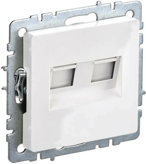 фото Розетка компьютерная+телефонная IEK BR-KT20-O-1-K01 в Самаре