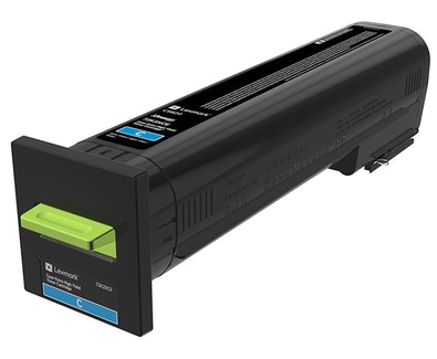 

Картридж Lexmark 72K5XCE с тонером голубого цвета сверхвысокой емкости для организаций (22 000 стр.) для CS820, 72K5XCE
