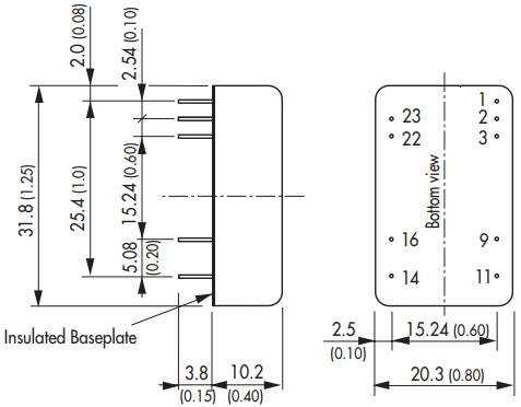 фото Преобразователь DC-DC модульный TRACO POWER THD 15-2423WIN в Уфе