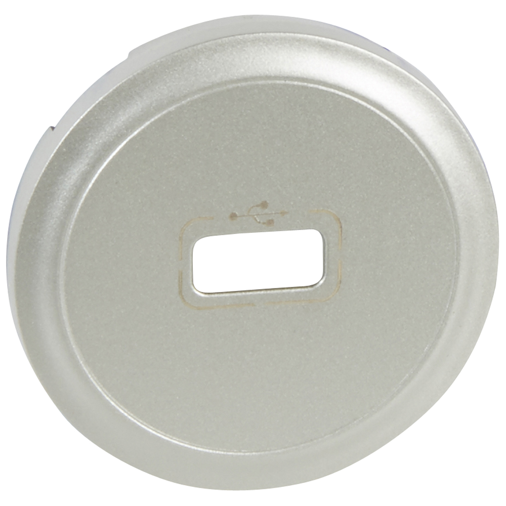 

Панель лицевая Legrand 068553 Celiane - для розеток USB, 067352/72, титан, 068553
