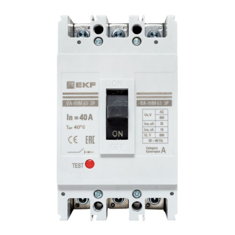 фото Автоматический выключатель в литом корпусе  EKF mccb99-63-40m в Уфе