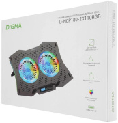 фото Подставка для ноутбука Digma D-NCP180-2X110RGB