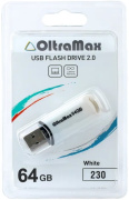фото Накопитель USB 2.0 OltraMax OM-64GB-230-White