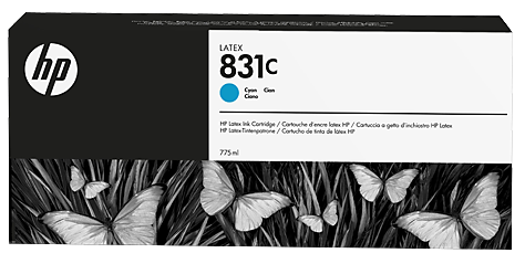 

Картридж HP CZ695A № 831, Cyan, 775 мл,, CZ695A