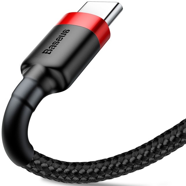 

Кабель интерфейсный Baseus CATKLF-C91 USB Type A - Type-C 2A, нейлоновая оплётка, 2m red+black, CATKLF-C91