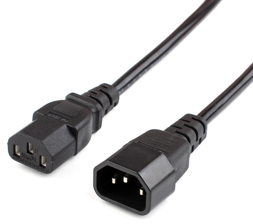 

Кабель питания Exegate EC-1,8S (IEC 320 С13->С14) 3*0.75mm2, CCA, черный, 1.8м., EC-1,8S