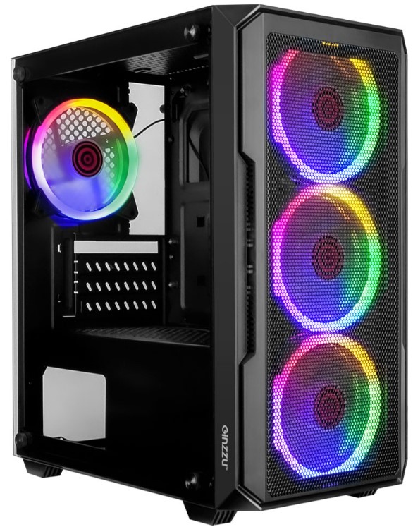 

Корпус mATX Ginzzu CL680 без БП, боковая панель из закалённого стекла, 2*USB 2.0, USB 3.0, CL680