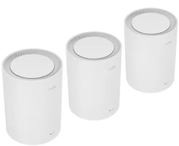 

Роутер Cudy M1800(3-Pack) AX1800 Wi-Fi 6 Mesh Solution, Chipset MediaTek, Dual-Band, 802.11ax/ac/a/b/g/n, 1201Mbps at 5GHz + 574Mbps at 2.4GHz, 2 Giga, M1800(3-Pack)