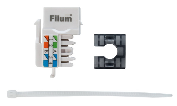 фото Модуль Keystone RJ45 UTP Filum FL-KJ-U6-WT-90 в Перми