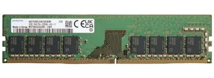 

Модуль памяти DDR4 16GB Samsung M378A2G43CB3-CWE PC4-25600 3200MHz 1,2V OEM, M378A2G43CB3-CWE
