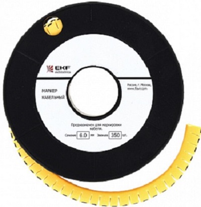 

Маркер на кабель EKF plc-KM-1.5-4 1,5 мм2 "4" (1000 шт.) (ЕС-0), plc-KM-1.5-4