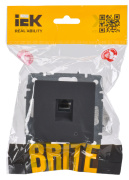 фото Розетка компьютерная IEK BR-K10-1-K53