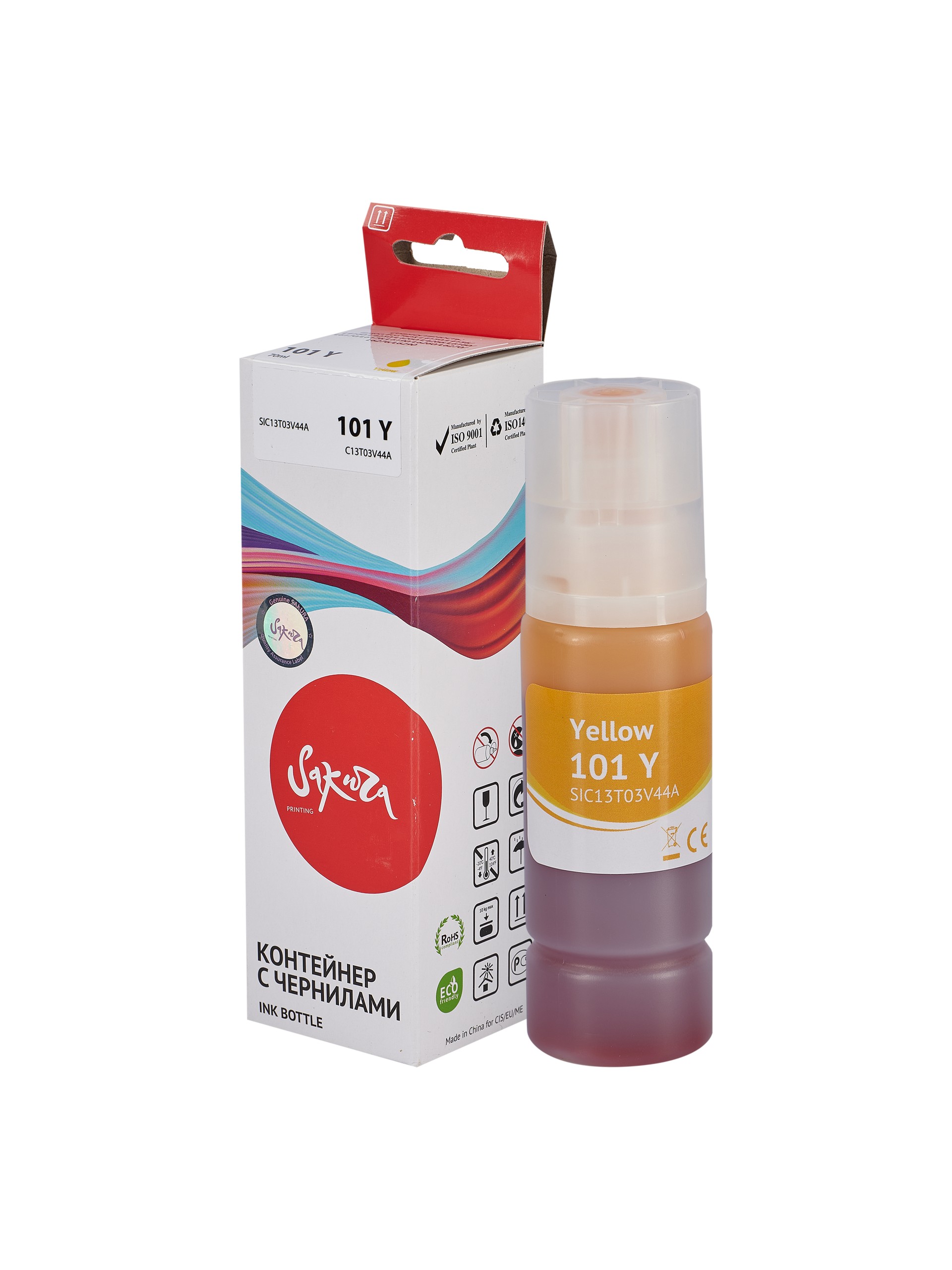 

Контейнер с чернилами Sakura C13T03V44A (101 Y) для Epson EcoTank L4150/L4156/L4160/L4250/L4260/L4266/L6160/L6170/L6176/L6190/L6260/L6270/L6276/L6290,, C13T03V44A (101 Y)