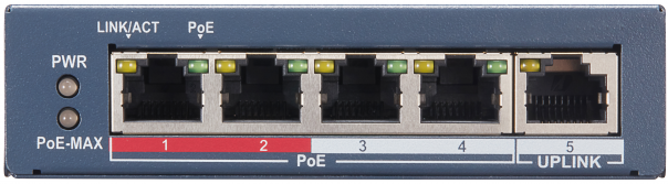 

Коммутатор HiWatch SWT-1105P L2, Смарт-управляемый, 4 10/100M RJ45 PoE-порт, 1 10/100M RJ45 порт, 802.3af/at, бюджет PoE 60W, SWT-1105P