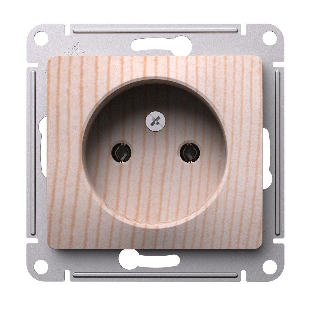

Розетка без заземления Systeme Electric GSL001541 Glossa 16А, механизм, сосна, GSL001541