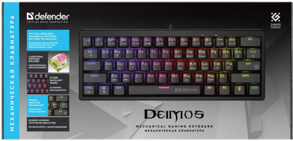 фото Клавиатура проводная Defender Deimos GK-303 RU в Уфе