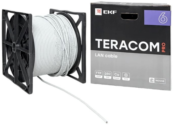фото Кабель витая пара  EKF TRP-6FTP-04PVC-GY-IN3 в Красноярске