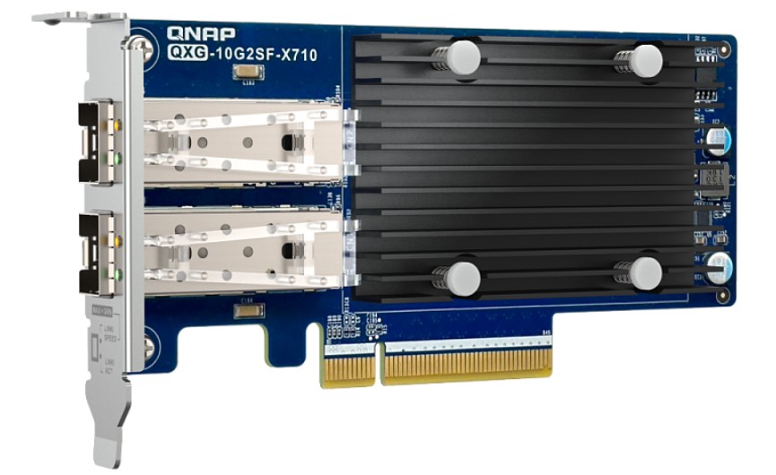 

Сетевая карта QNAP QXG-10G2SF-X710 10 GbE SFP+, PCIe Gen3 x8, QXG-10G2SF-X710