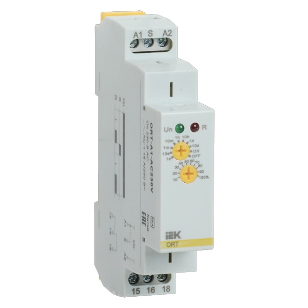 

Реле задержки включения IEK ORT-A1-AC230V ORT 1 контакт 230В AC, ORT-A1-AC230V
