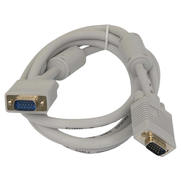 

Кабель интерфейсный VGA-VGA Gembird 15M/15M CC-PPVGA-6 1.8м, D-sub, тройной экран, феррит.кольца, пакет, 15M/15M