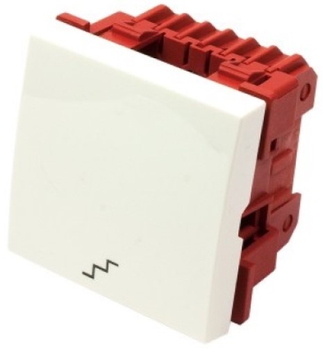 

Переключатель Lanmaster LAN-EC45x45-S1S-WH 3-контактный, одноклавишный 45х45, значок "лестиница", белый, LAN-EC45x45-S1S-WH