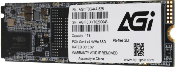 фото Накопитель SSD M.2 2280 AGI AI828 в Челябинске 1024 ГБ