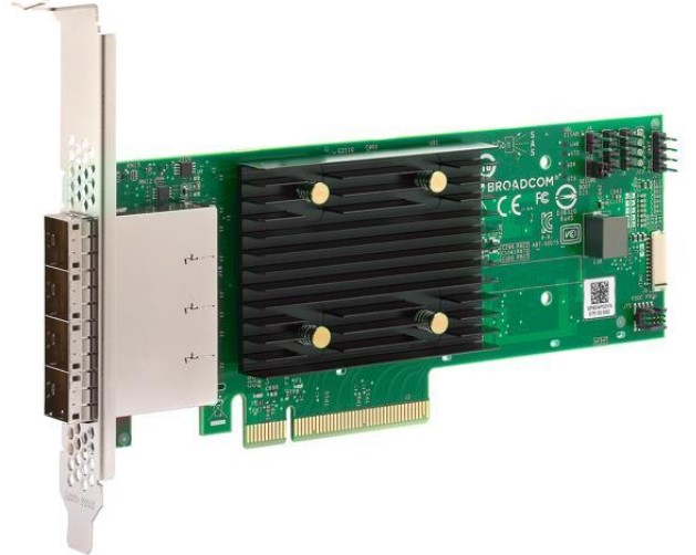 

Контроллер SAS LSI SAS 9500-16e SGL 05-50075-00 PCIe Gen4 x8 LP, Tri-Mode SAS/SATA/NVMe 12G HBA, 16port(4*ext SFF8644), 3816 IOC, SAS 9500-16e SGL