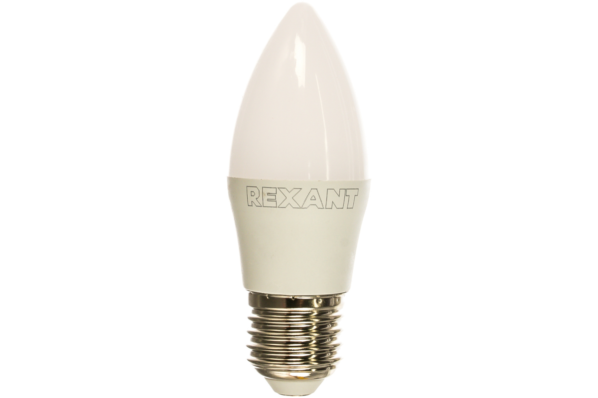 

Лампа светодиодная Rexant 604-026 свеча (CN) 9,5 Вт E27 903 лм 4000 K нейтральный свет, 604-026