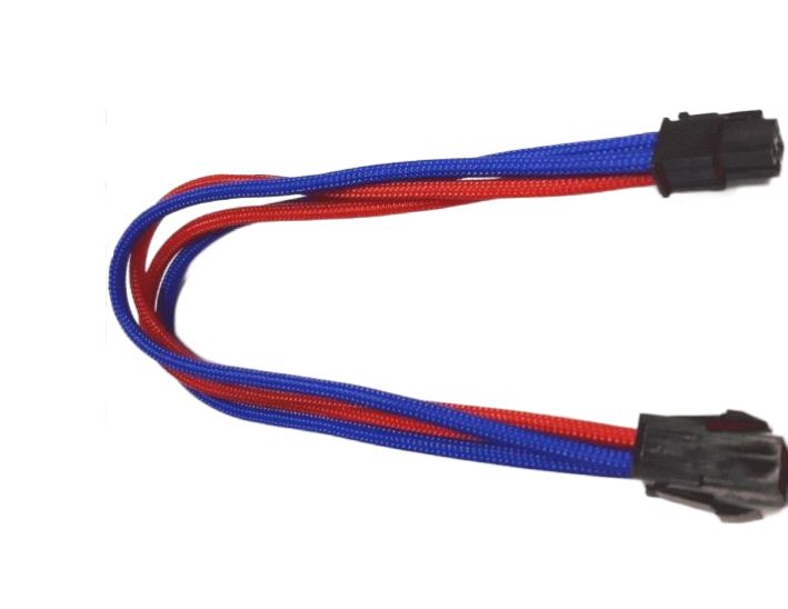 

Удлинитель Nanoxia NXP4V3EBR 4-pin P4, 30см, индивидуальная оплетка, синий/красный, NXP4V3EBR