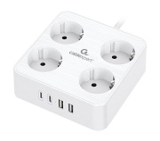 фото Сетевой фильтр Cablexpert PLT-4-C2U2-W-2