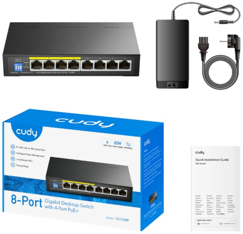 фото Коммутатор  Cudy GS1008P в Челябинске