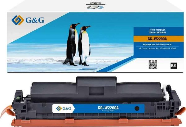 

Картридж лазерный G&G GG-W2200A W2200A черный (2000стр.) для HP CLJ Pro 4202/MFP 4302, GG-W2200A