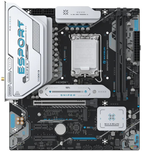фото Материнская плата mATX MAXSUN MS-eSport B860M SNIPER WIFI в Екатеринбурге