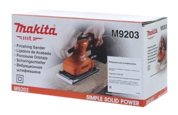 фото Шлифовальная машина вибрационная Makita M9203 в Краснодаре