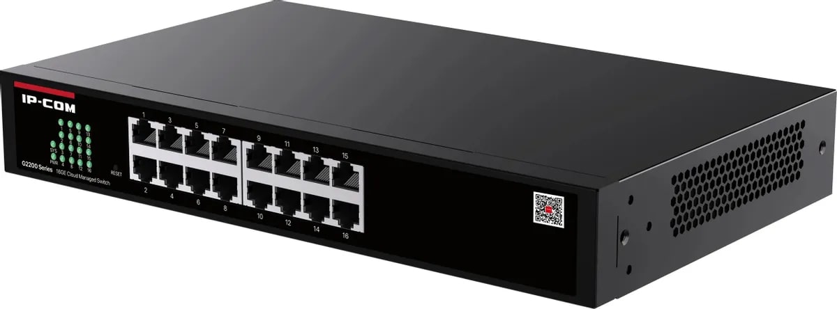 

Коммутатор управляемый IP-Com G2216D 16 портов, 16x1 Гбит/с, металлический корпус, G2216D