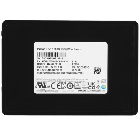 фото SSD накопитель 7680 ГБ Samsung MZQL27T6HBLA-00A07, PCIe 4.0 x4, [MZQL27T6HBLA-00A07] в Омске